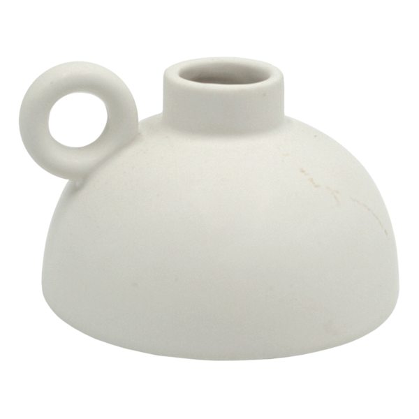 Tracey Boyd White Ceramic Vase with Handle