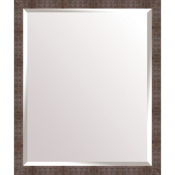 Metallic Rectangle Wall Mirror, 21x25