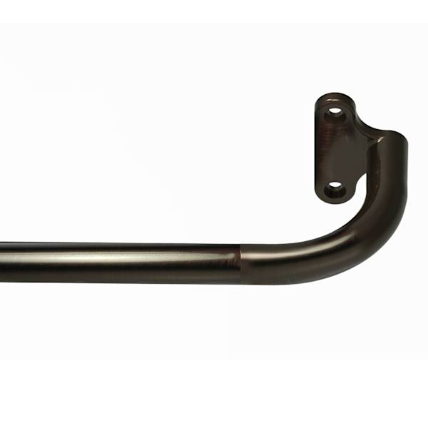 5/8" Bronze Room Darkening Adjustable Curtain Rod, 48-84"