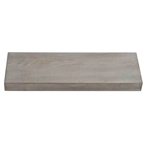 Light Grey Wooden Floating Wall Ledge, 24"