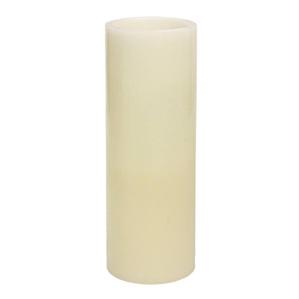 Ivory LED Flameless Pillar Candle, 3x8