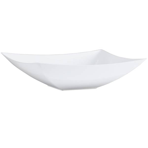 Lillian Table Settings 2-Count Pearl White Plastic Rectangle Bowls, 128oz