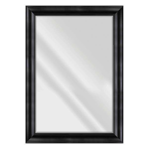 Sophia Black Rectangle Wall Mirror, 31x43