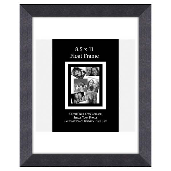 Charcoal Floating Wall Frame, 8.5x11