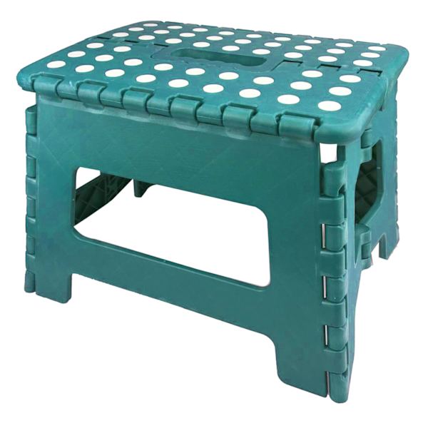 Blue Foldable Step Stool, 9"