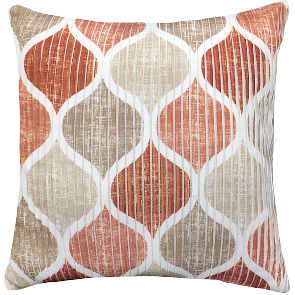 Hollis Spice Pleated Throw Pillow, 18"