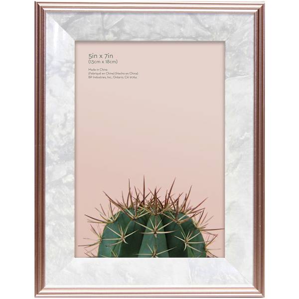 Foil Rose Gold Tabletop Picture Frame, 5x7