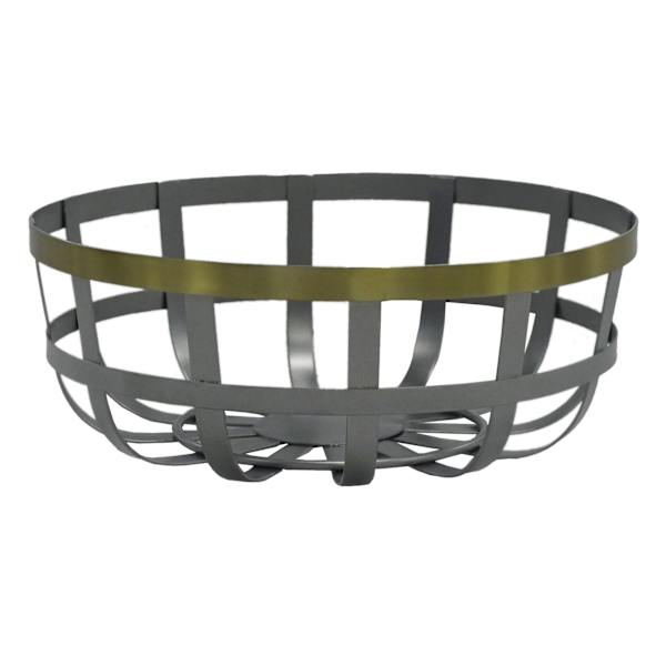 Bistro Two-Tone Metal Decorative Bowl, Small