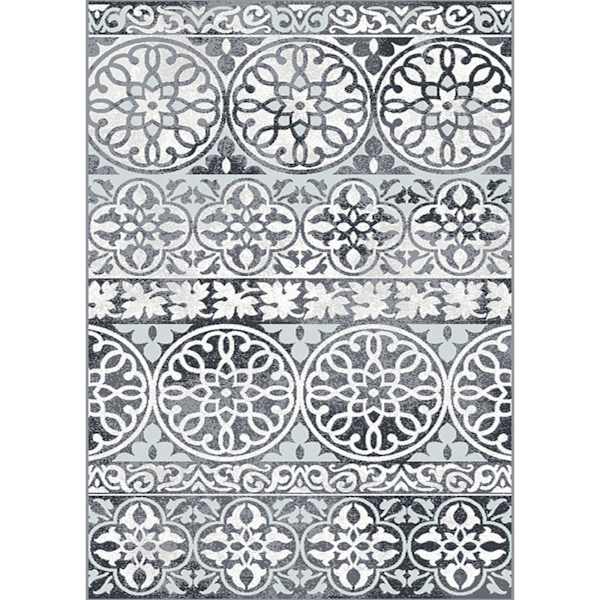(A332) Fredrika Smoke Woven Shag Area Rug, 5x7