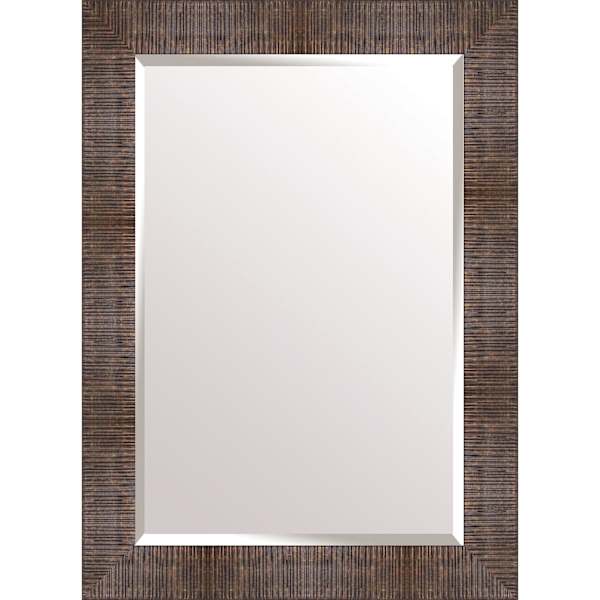 Brown Studio Rectangle Wall Mirror, 22x28