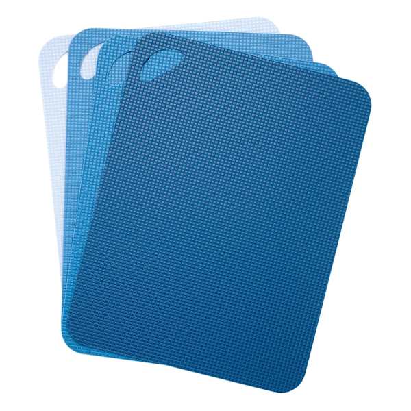 4-Piece Blue Non-Slip Mat Set, 11.4x15
