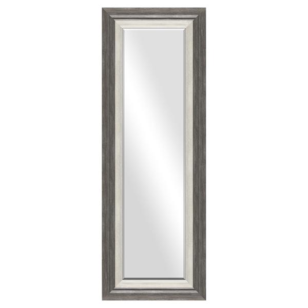 Black & Grey Leaner Mirror, 17x53