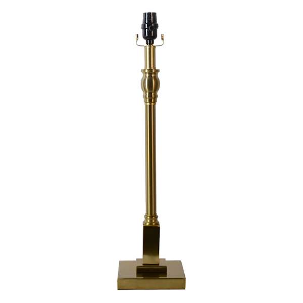 Gold Metal & Acrylic Buffet Lamp, 24"