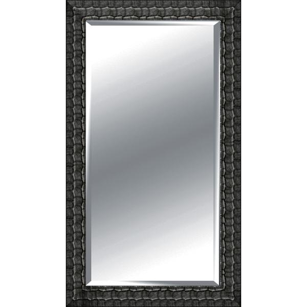 Framed Black Leaner Mirror, 32x66
