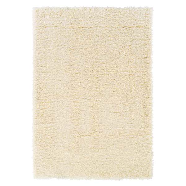 (C152) Solid Ivory Shag Area Rug, 8x10