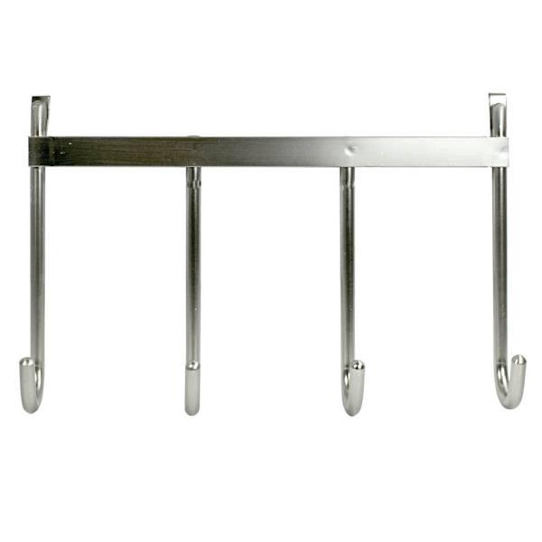4-Hook Over the Door Hanger, Nickel