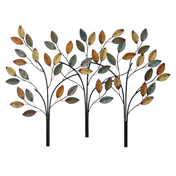 3-Trees Metal Wall Art, 38x28