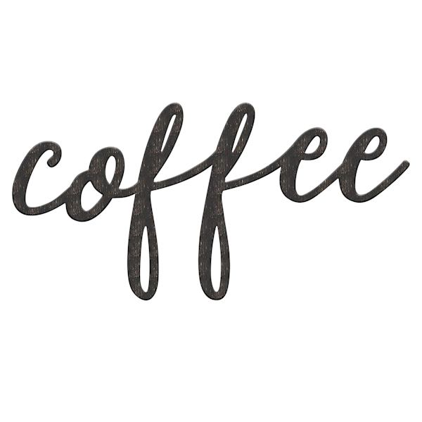 Coffee Metal Wall Sign, 14x7