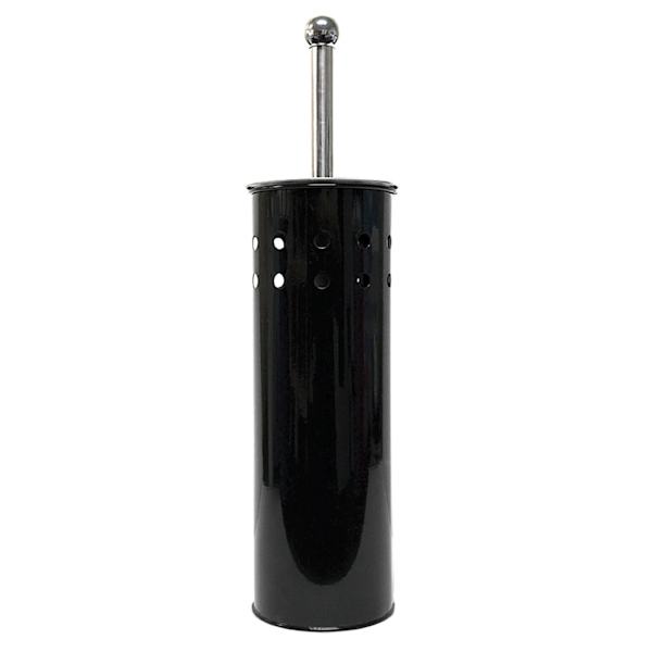 Black Metal Toilet Bowl Brush with Hole Details