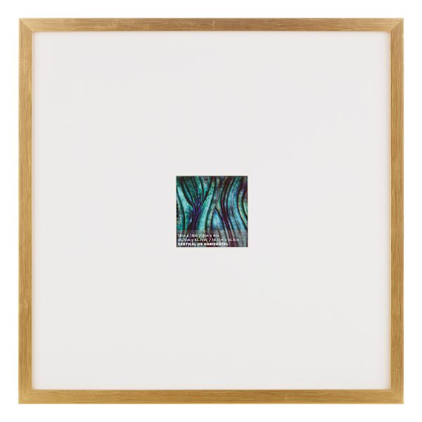 18x18 Matted to 4x4 Wall Frame, Gold