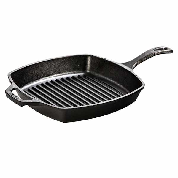 Lodge Square Cast Iron Grill Pan, 10.5"