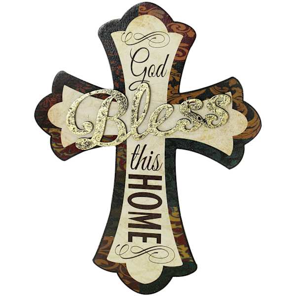 God Bless This Home Wall Cross, 9x12