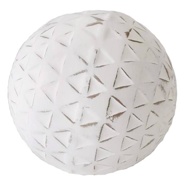 White Decorative Ball, 4"