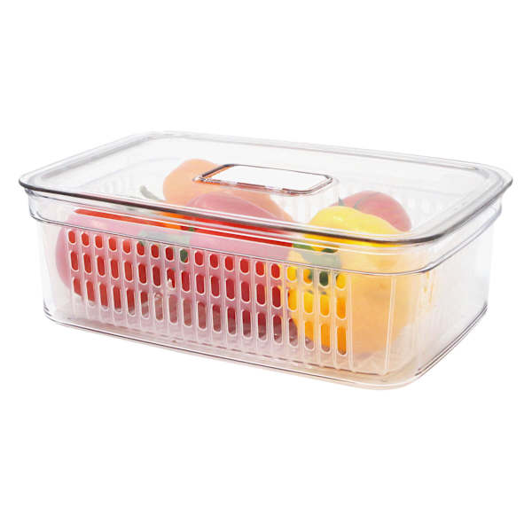 Frosted Clear Fruit & Veg Produce Crisper, Medium