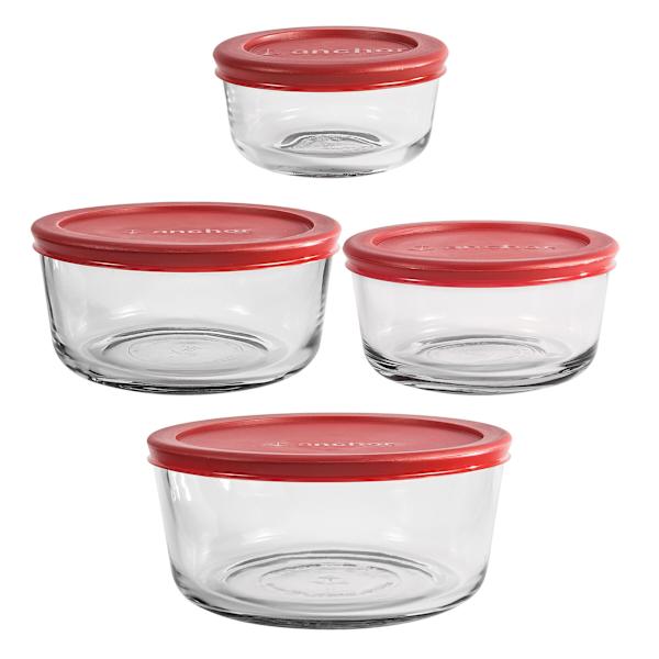 Anchor Hocking Snug Fit 8-Piece Storage Set
