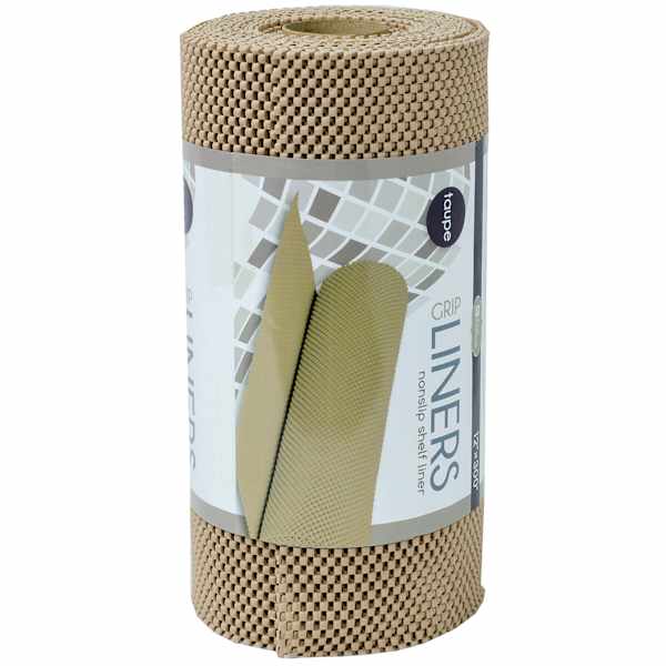 Grip Liners Taupe Non-Slip Shelf Liner, 12x300