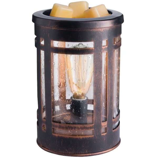 Mission Brown Vintage Bulb Illuminating Fragrance Wax Warmer