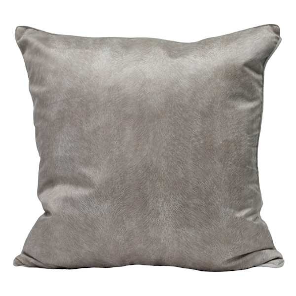 Knox Silver Velvet Throw Pillow, 22"