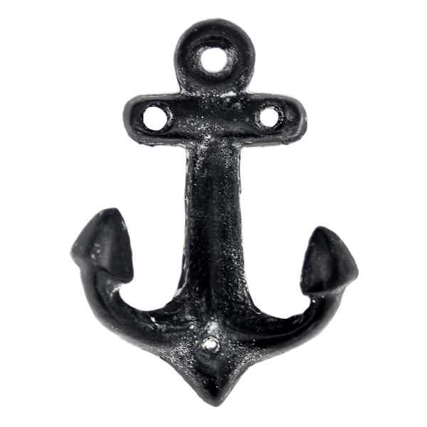 Gunmetal Anchor Wall Hook, 3x4