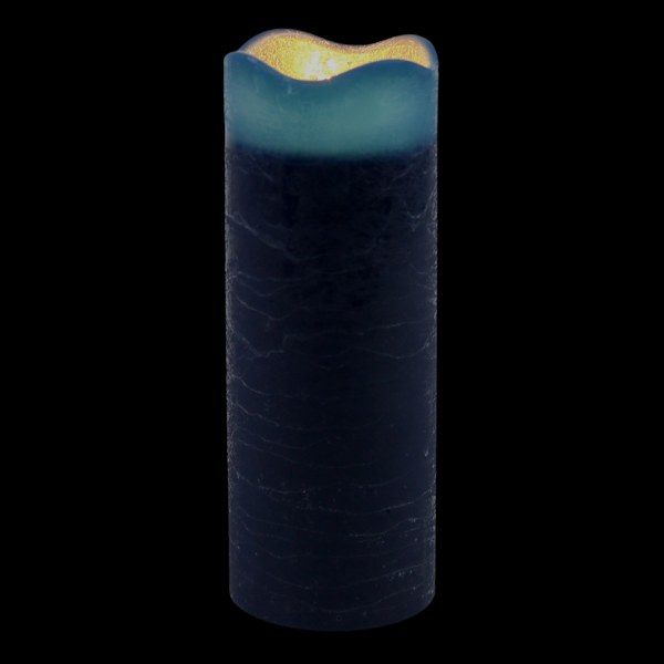 Blue led pillar candles discount