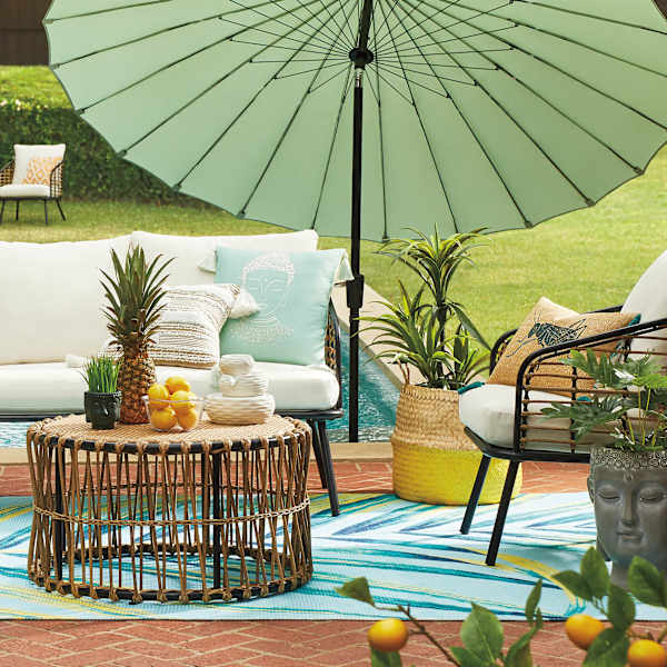 Tracey Boyd 2-Piece Steel & Wicker Patio Chair Set