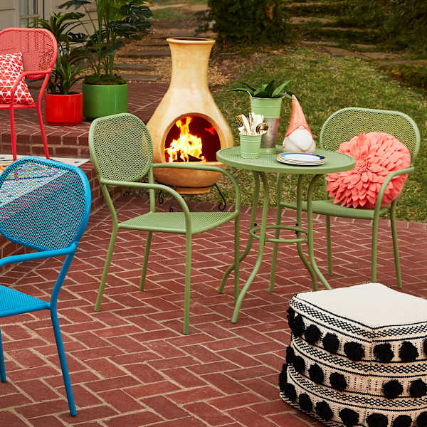 Handmade Clay Ringo Modern Outdoor Chimenea