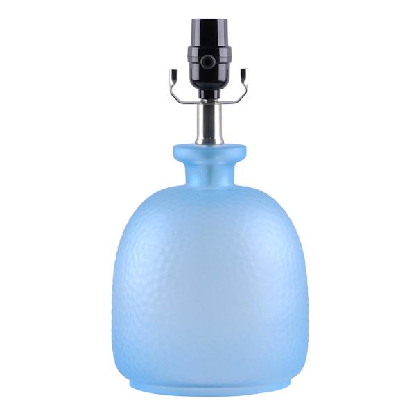 Ty Pennington Frosted Light Blue Glass Bulb Accent Lamp, 13"