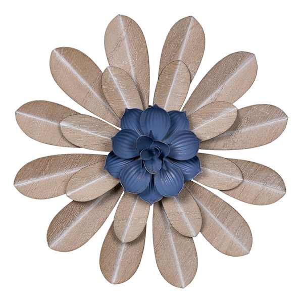 Honeybloom Metal Flower Wall Art, 8"