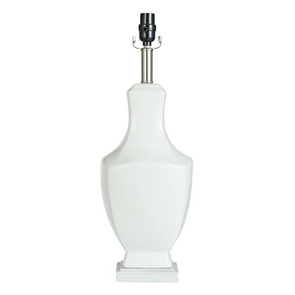 Grace Mitchell 23In White Ceramic Urn Table Lamp