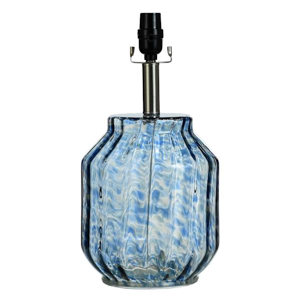 Ty Pennington Blue Art Glass Accent Lamp, 16"