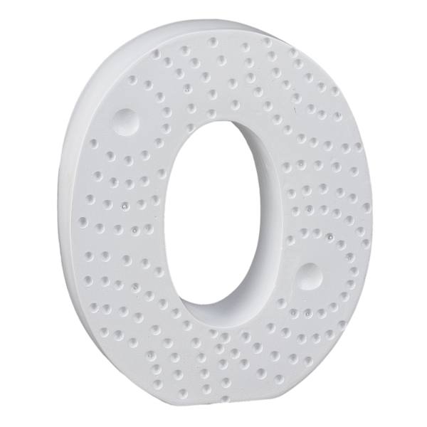 5" White Monogram Letter, O