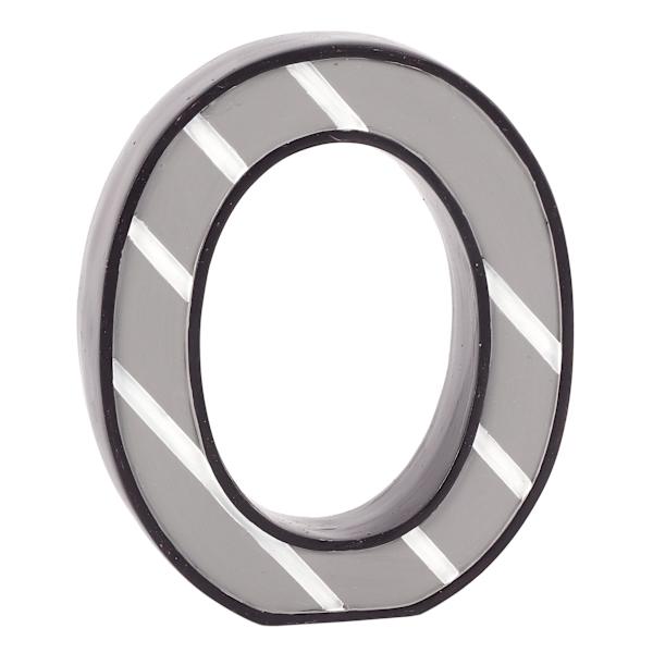 5" Striped Monogram Letter, O