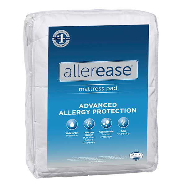 Allerease Advanced Allergy Protection Mattress Pad, King