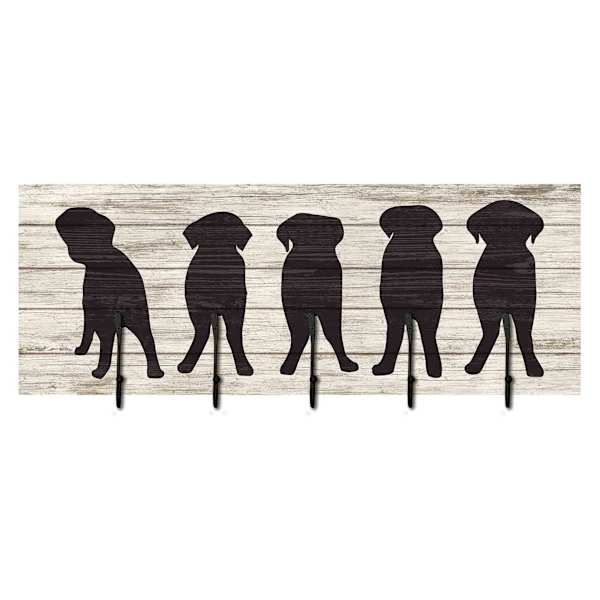 5-Hook Dog Butt Wall Rack, 9x24
