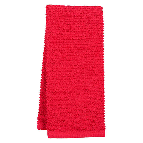 Wave Kitchen Towel, Red