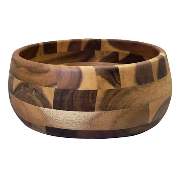 Acacia Wood Serving Bowl, Medium