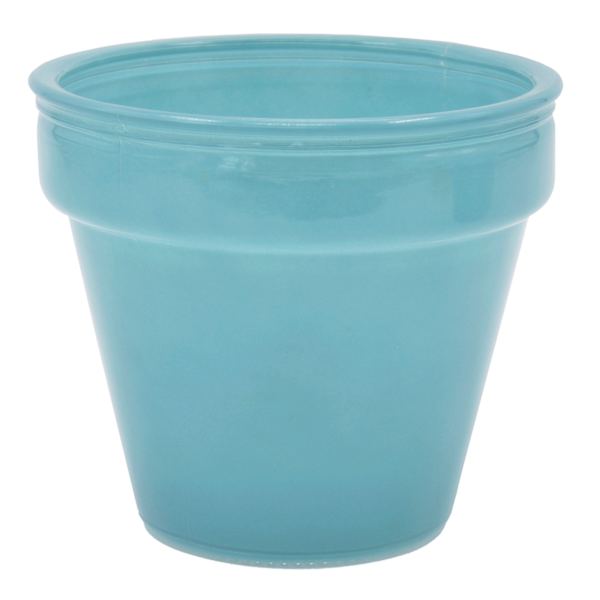 Ty Pennington Indoor Blue Glass Pot, 5"