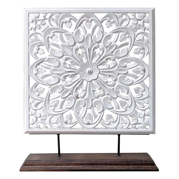 Zaigham Carved Panel on Stand, 24x30