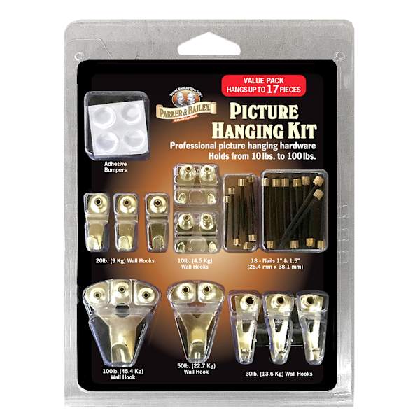 Parker & Bailey 17-Piece Picture Hanging Kit