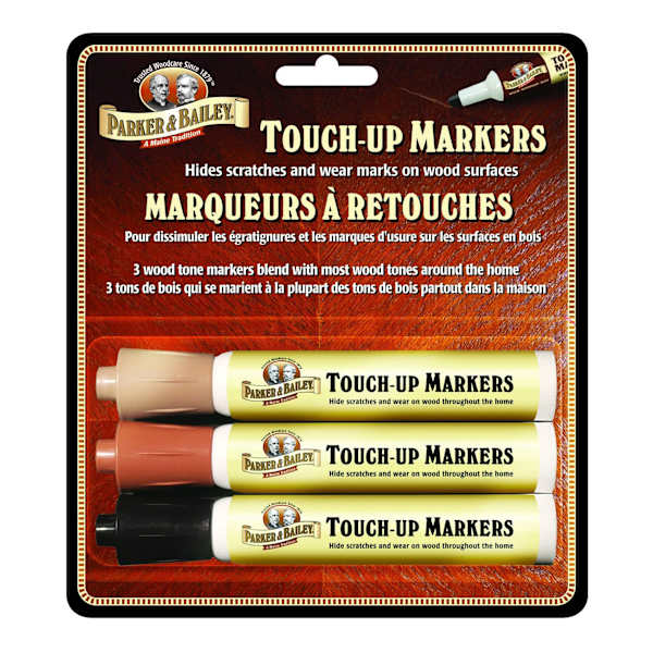 Parker & Bailey 3-Pack Furniture Touch-Up Markers